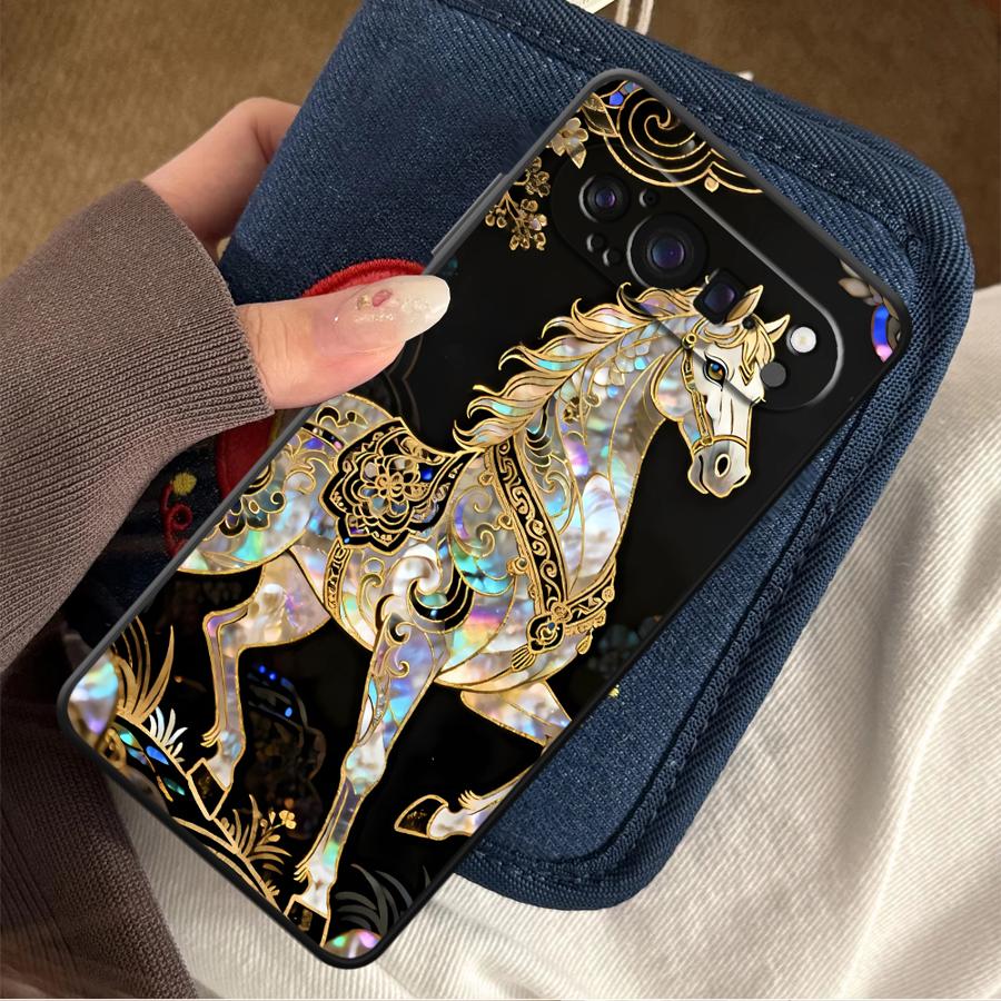 Google Pixel 8A - Lucky Horse Funda Telefoon Cover Case