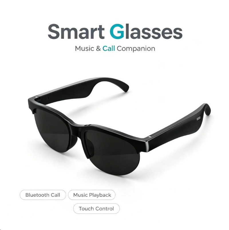 Slimme bril met Bluetooth, muz - Smart Glasses Lens recensie en prijs