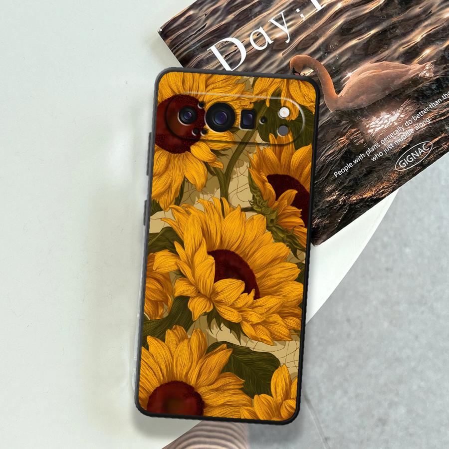 Zonnebloem Zee Funda Telefoon  - Google Pixel 8A recensie en prijs