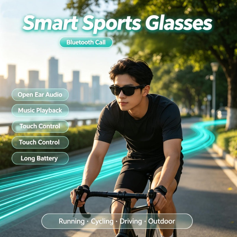Slimme sportbril met open oor- - Smart Glasses Lens recensie en prijs