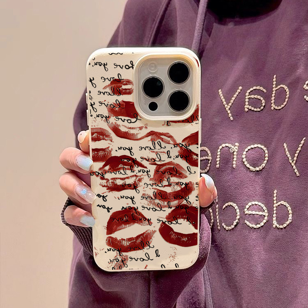 Heldere Rode Lippen Lederen Te - Apple Iphone 15 Pro Max recensie en prijs
