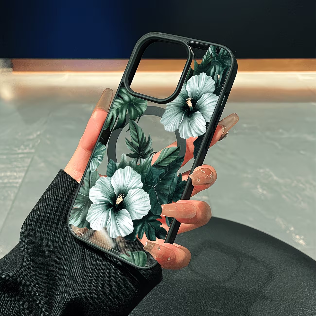 Groene bloemenprint telefoonho - Apple Iphone 15 Pro Max recensie en prijs